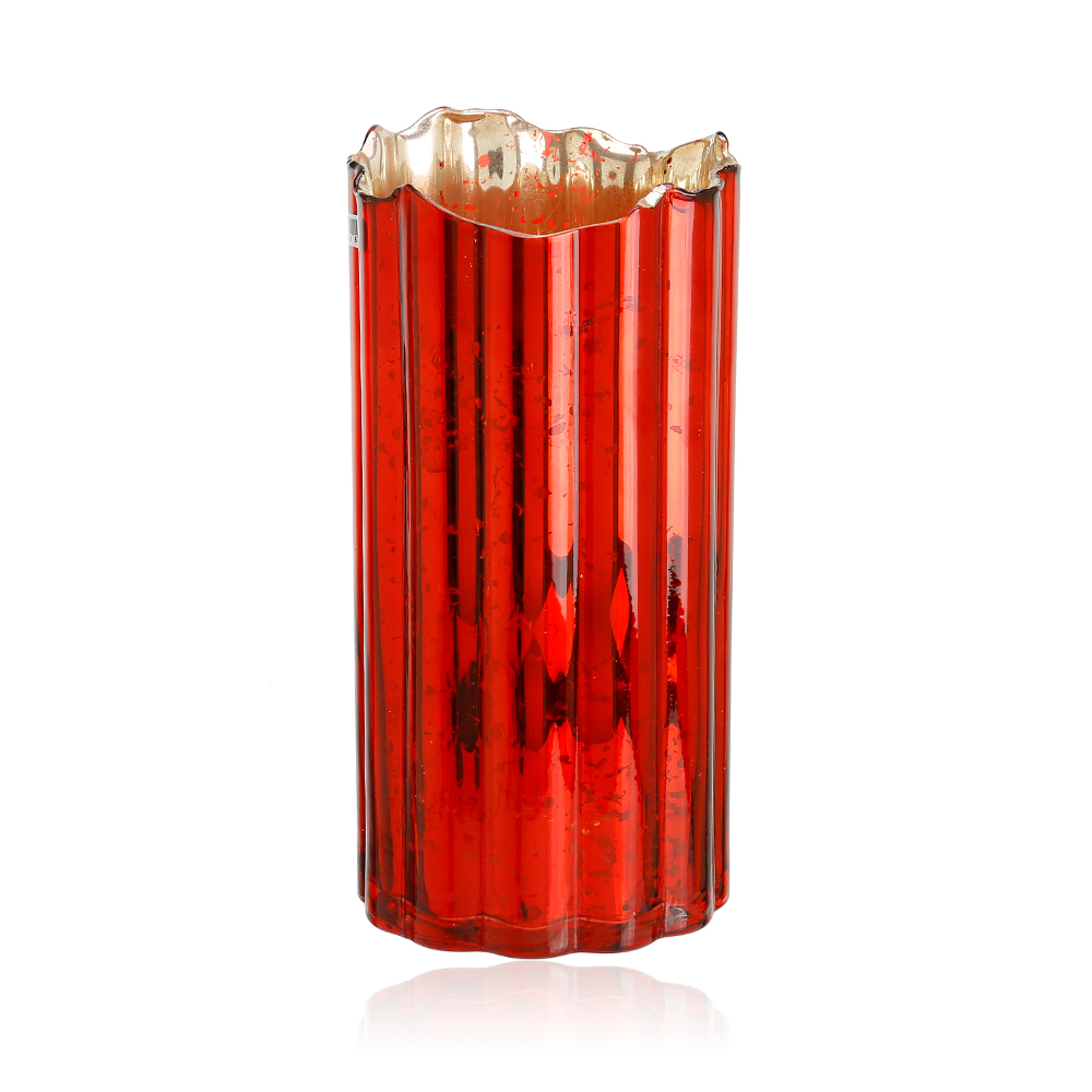 D4.7"H9.8" - MERCURY GLASS VASE