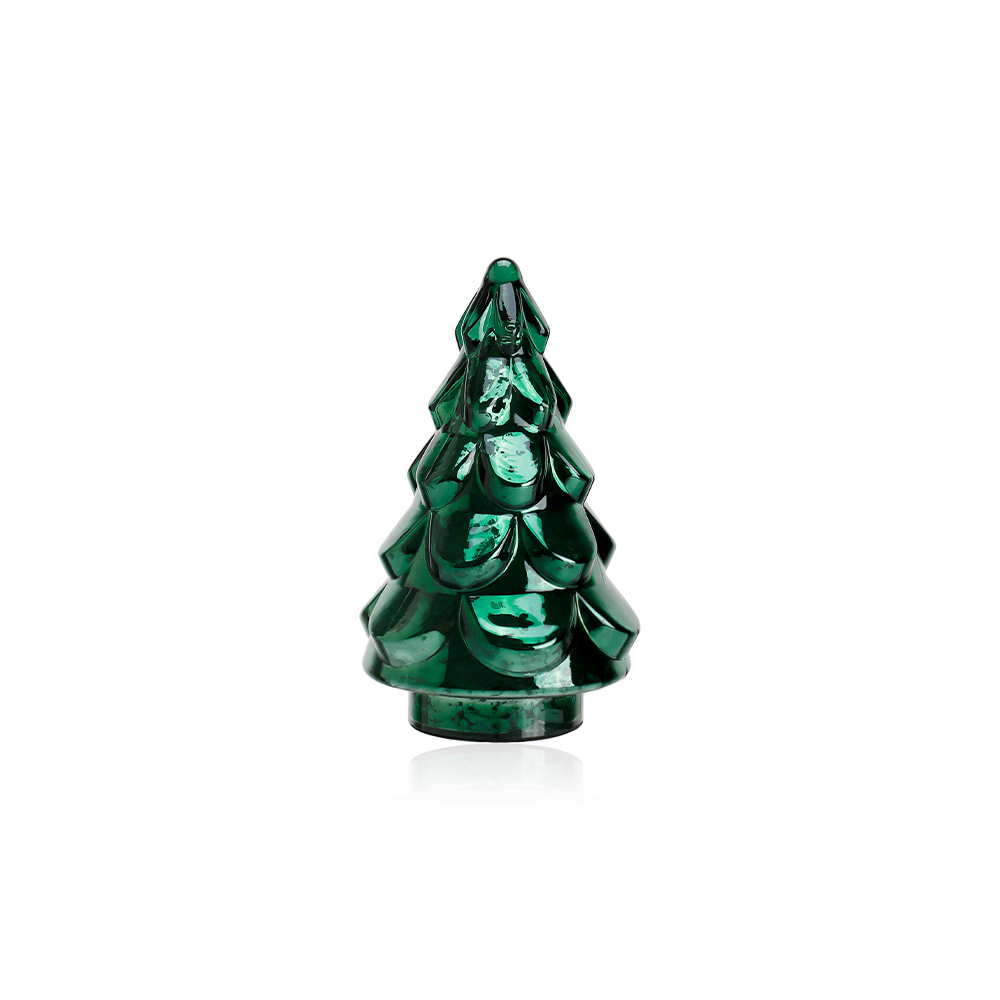 D6.7"H10.6" - GLASS CHRISTMAS TREE