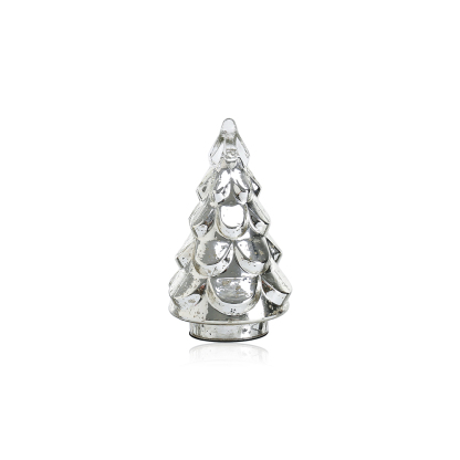 D6.7"H10.6" - GLASS CHRISTMAS TREE