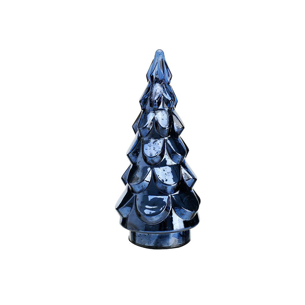 D6.7"H14" - GLASS CHRISTMAS TREE