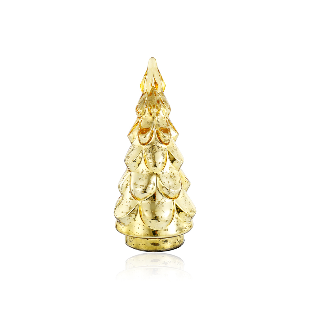 D6.7"H14" - GLASS CHRISTMAS TREE
