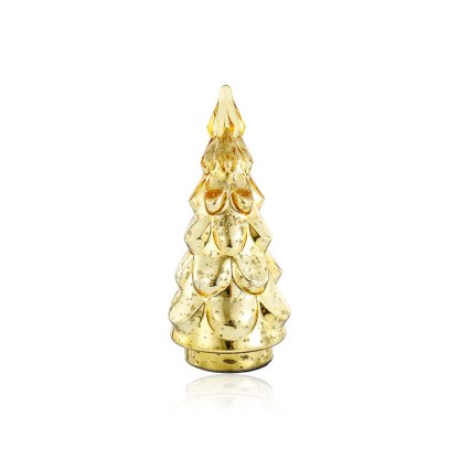 D6.7"H14" - GLASS CHRISTMAS TREE