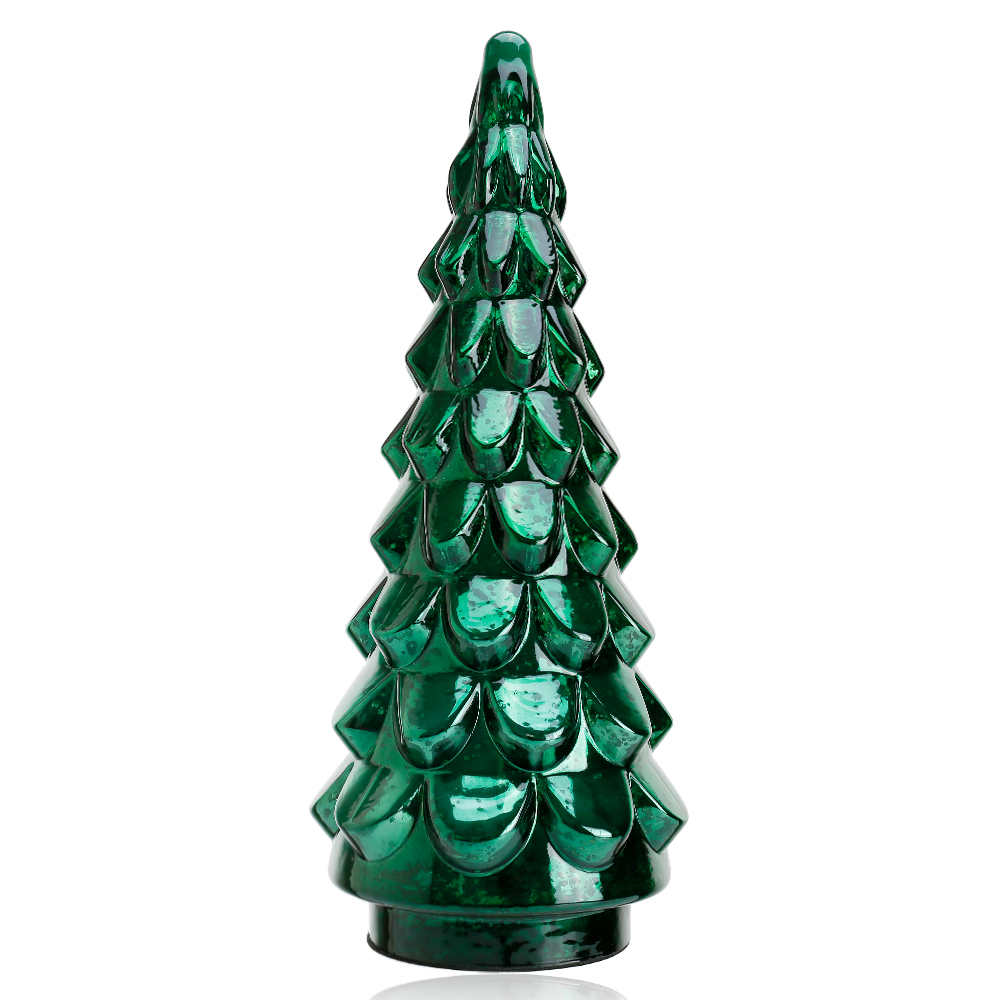 D8.3"H21.7" - GLASS CHRISTMAS TREE