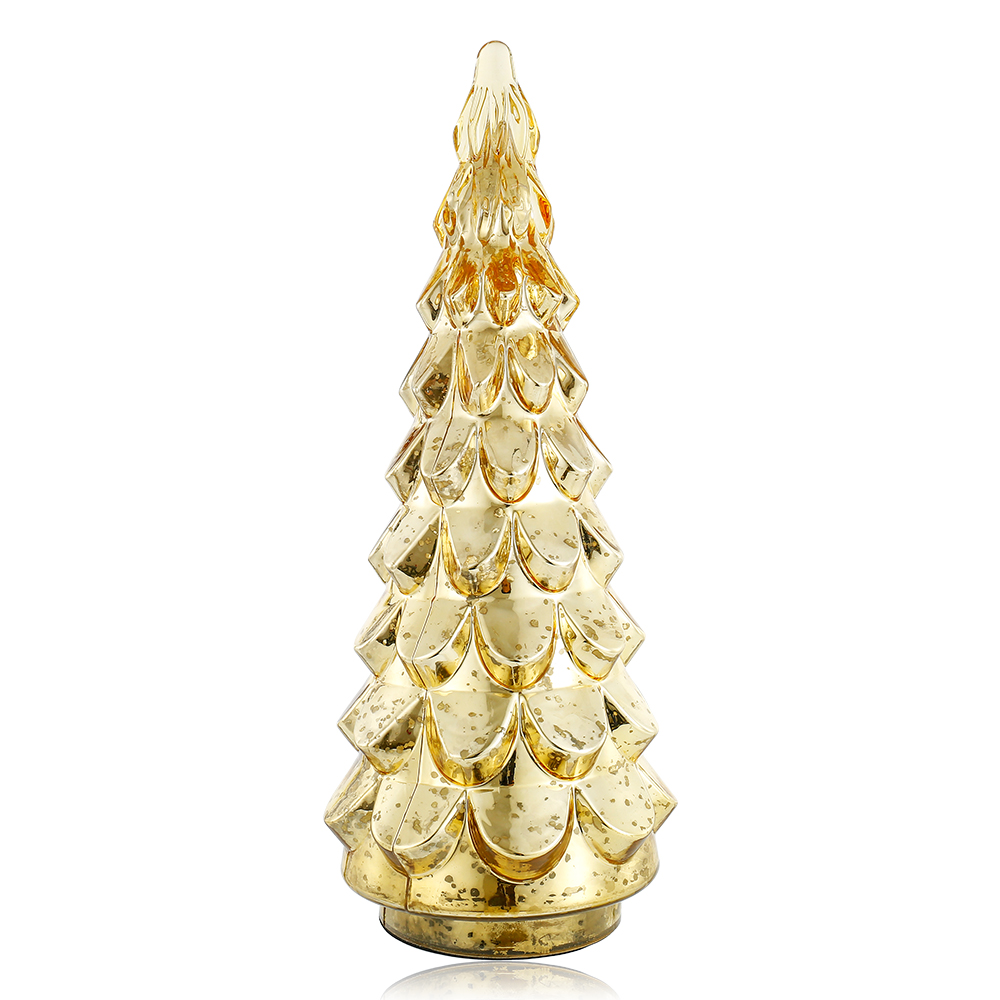 D8.3"H21.7" - GLASS CHRISTMAS TREE