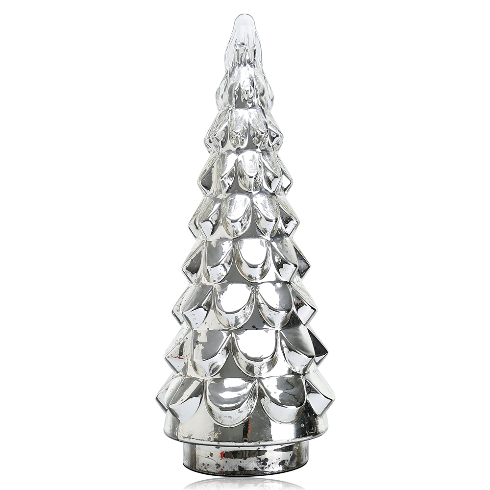 D8.3"H21.7" - GLASS CHRISTMAS TREE