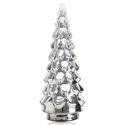 D8.3"H21.7" - GLASS CHRISTMAS TREE