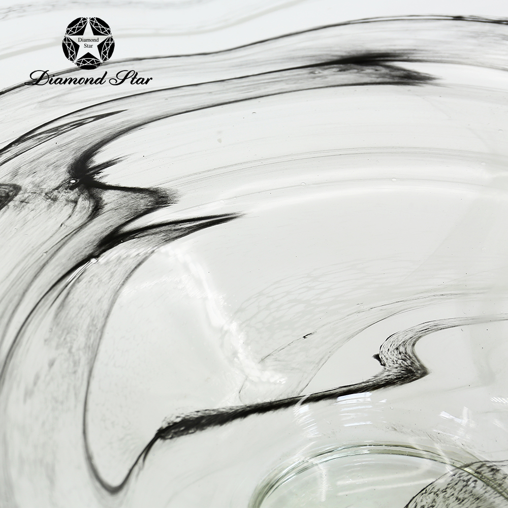 85575	 D25.5"H6" - ART GLASS WALL PLATE