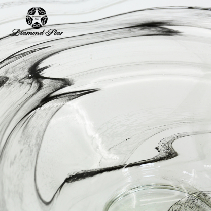 85575	 D25.5"H6" - ART GLASS WALL PLATE