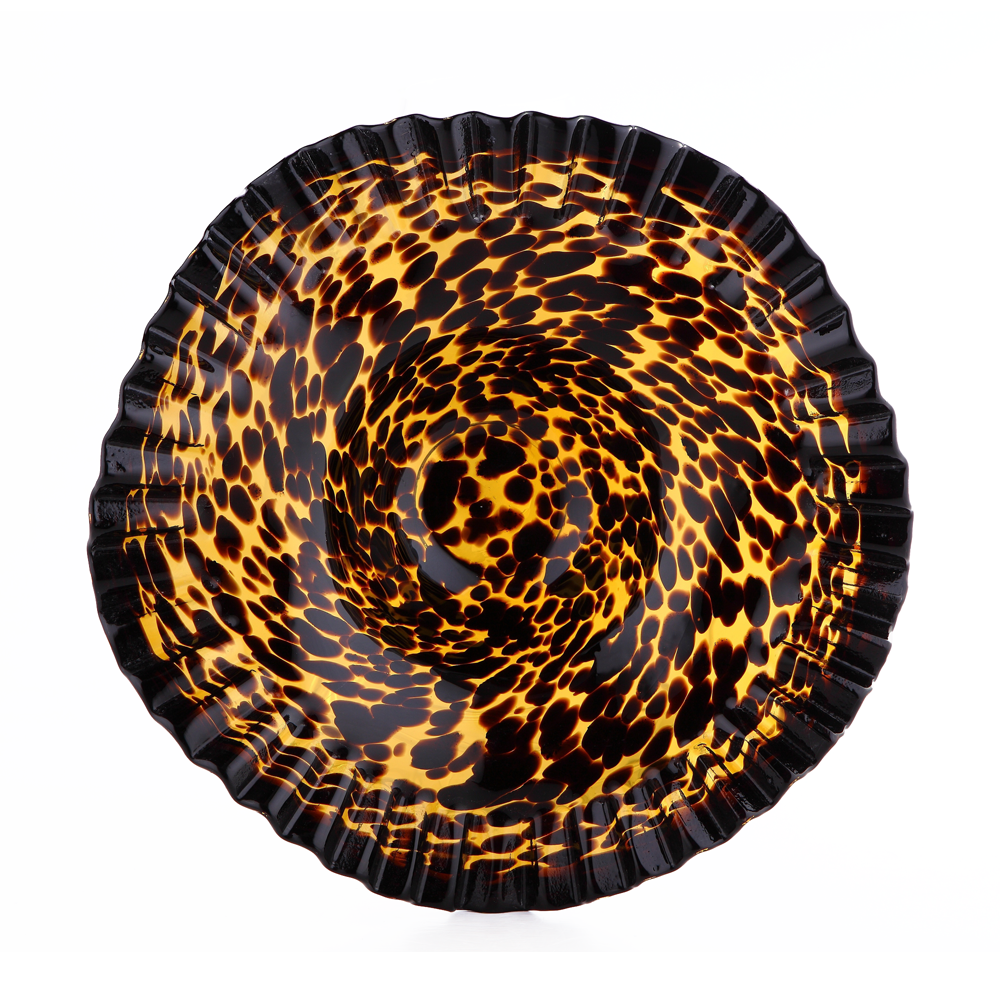 55645	 D16.5"H6.5" - ART GLASS WALL PLATE