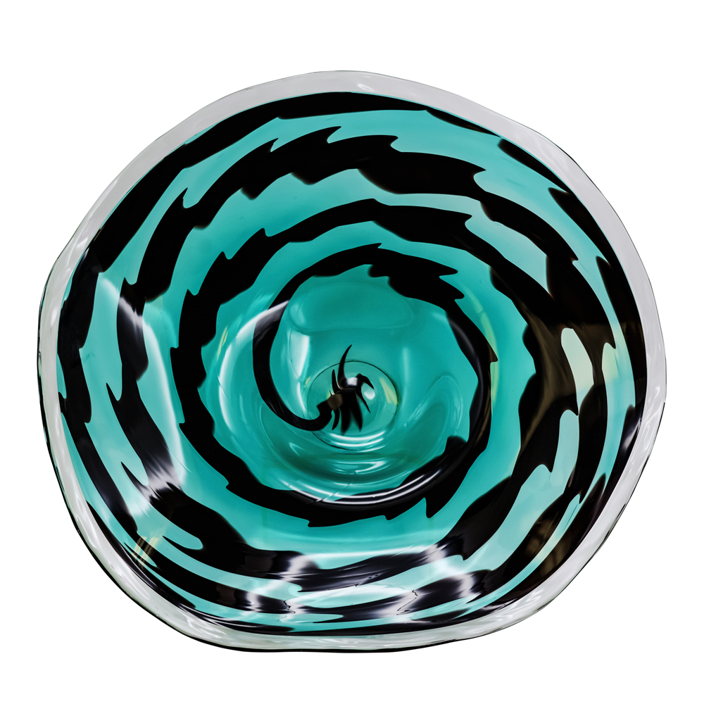 55677	 L21.5"W19.5"H5.5" - ART GLASS WALL PLATE