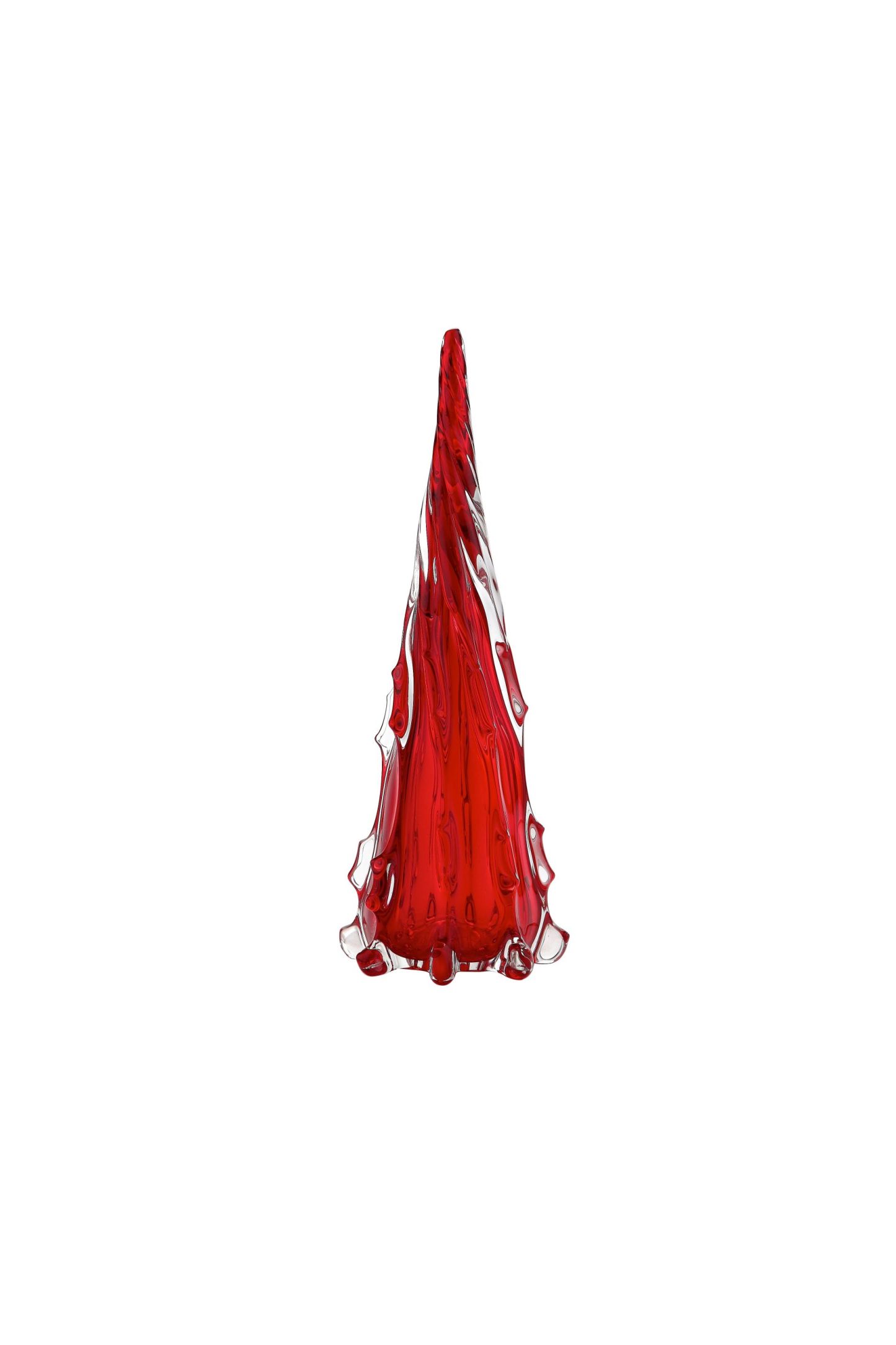 55710 D4.5"H16" - GLASS CHRISTMAS TREE