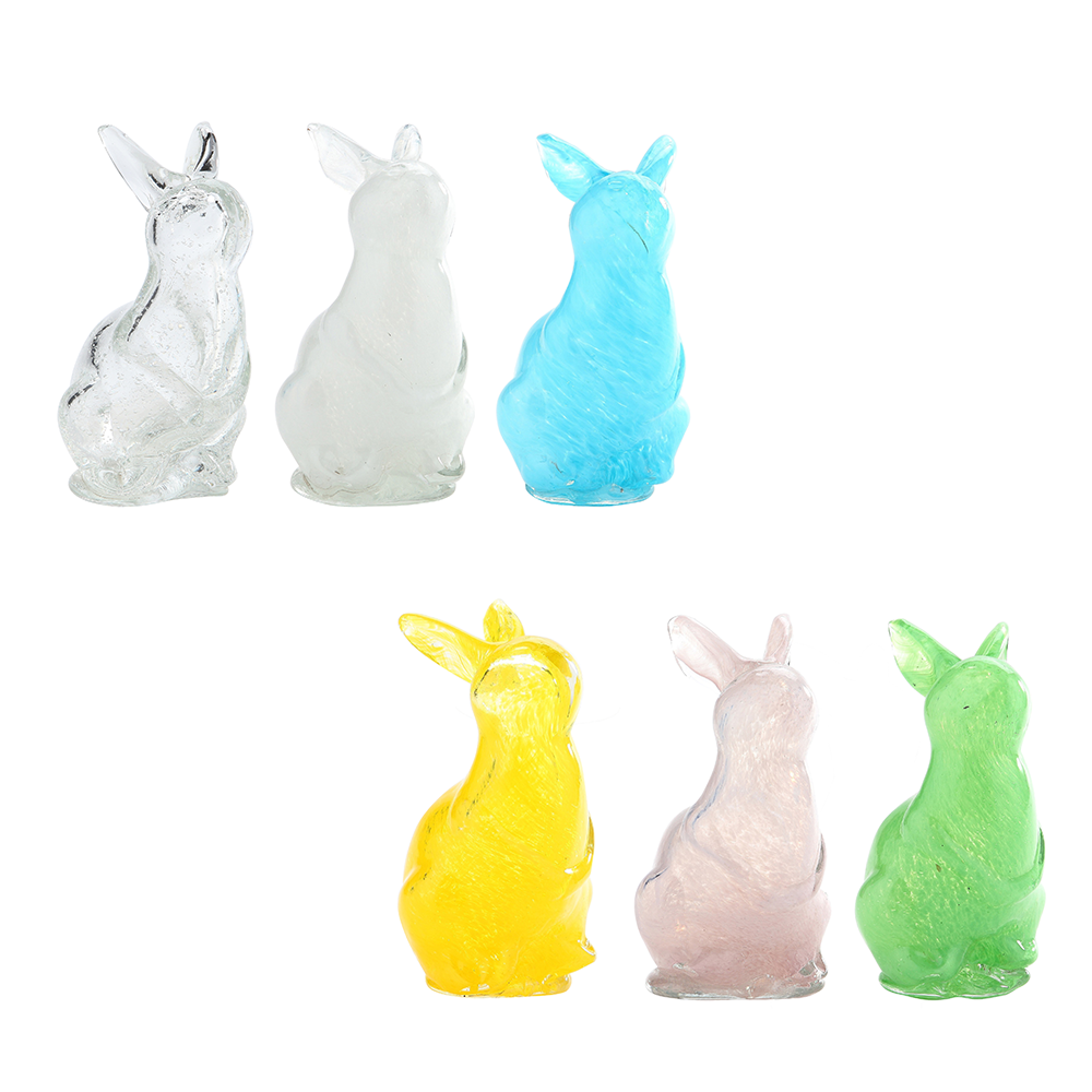 55808ASST	 L4"W4"H7" - ASSORTED COLORS EASTER BUNNIES