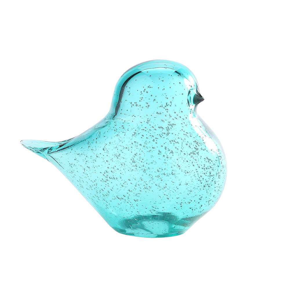 55827ASST	 L10"W6"H7.5" - ASSORTED COLORS GLASS BIRD FIGURINES
