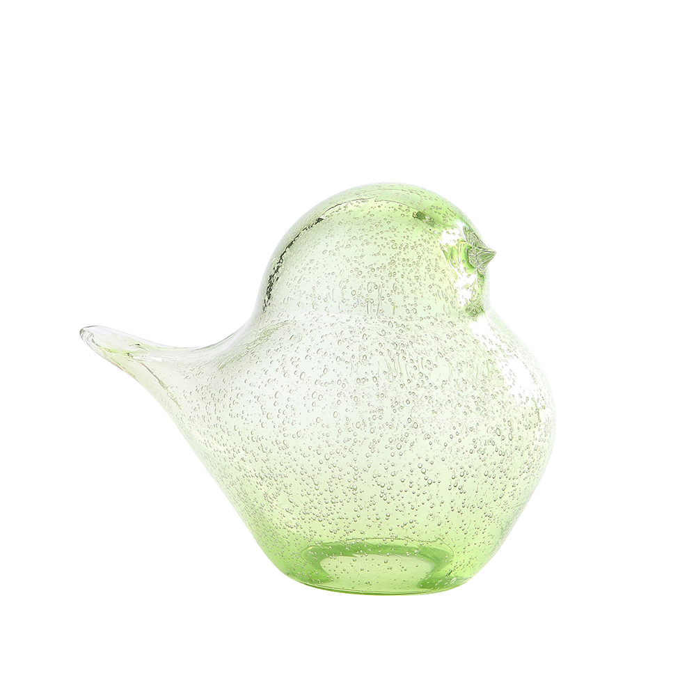 55827ASST	 L10"W6"H7.5" - ASSORTED COLORS GLASS BIRD FIGURINES