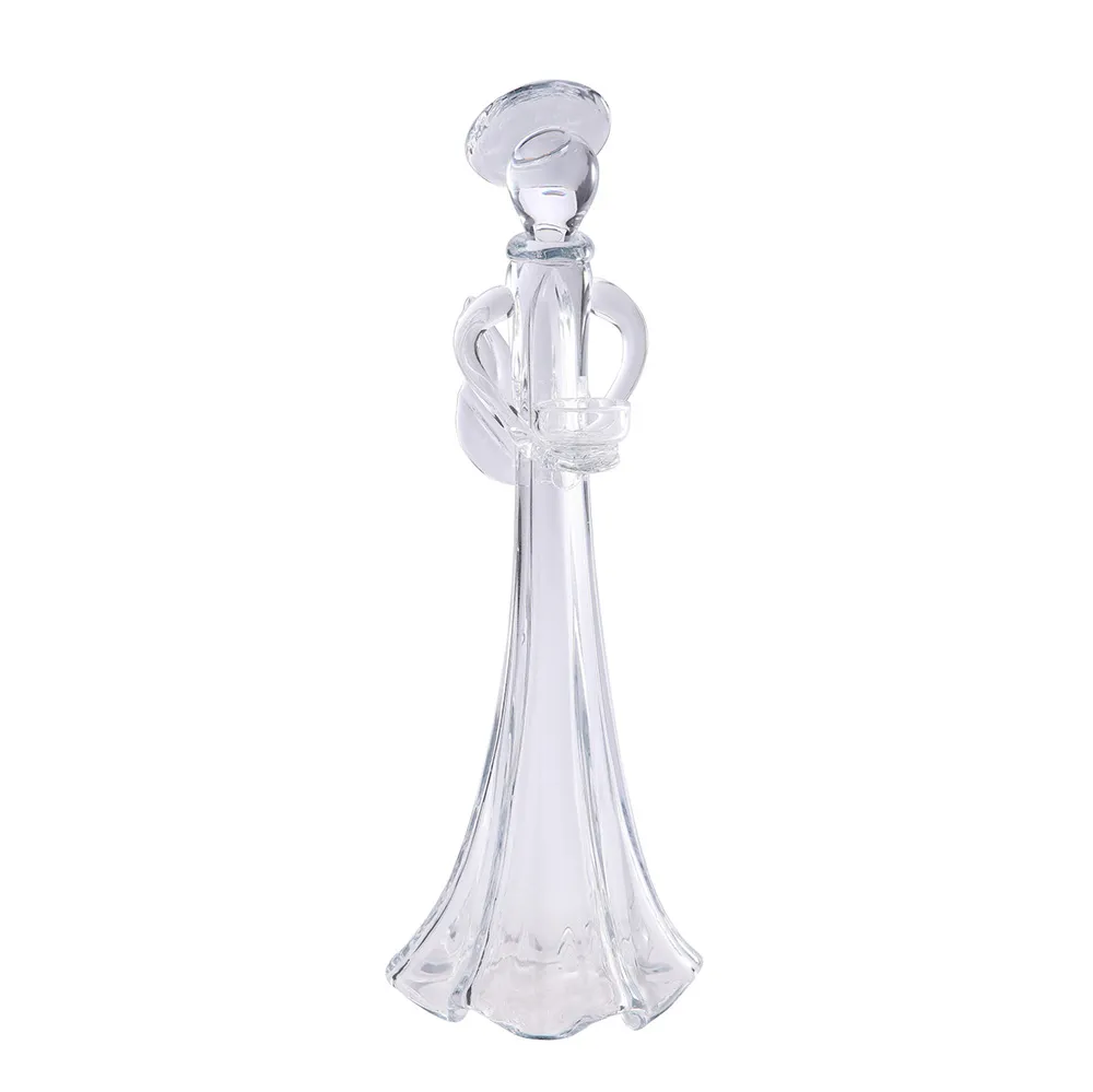 55854	 D7"H19.5" - GLASS ANGEL VOTIVE HOLDER