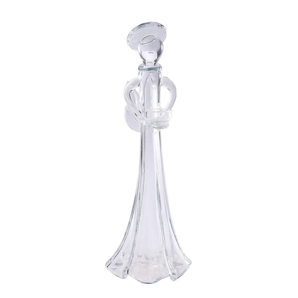 55854	 D7"H19.5" - GLASS ANGEL VOTIVE HOLDER