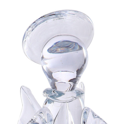 55855	 D5.5"H14" - GLASS ANGEL VOTIVE HOLDER