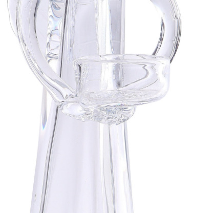 55855	 D5.5"H14" - GLASS ANGEL VOTIVE HOLDER