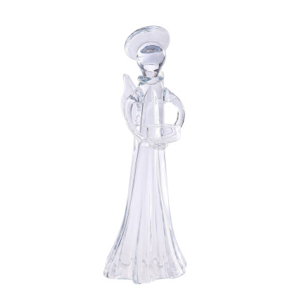 55855	 D5.5"H14" - GLASS ANGEL VOTIVE HOLDER
