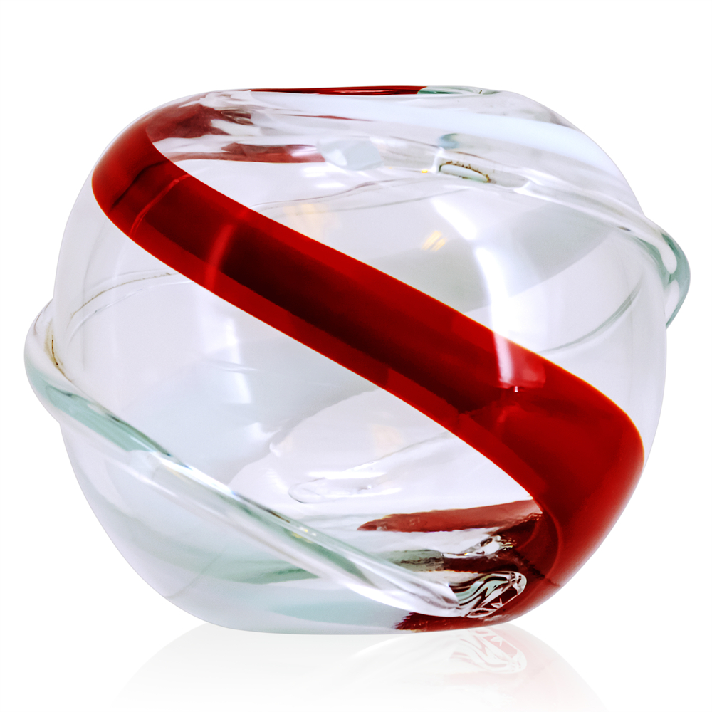 55930	 D7"H6.5" - GLASS VASE