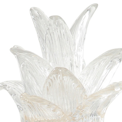 30006	 *D4.3"H9.1" - GLASS PINEAPPLE FIGURINE