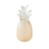 D6.5"H12" - GLASS PINEAPPLE FIGURINE