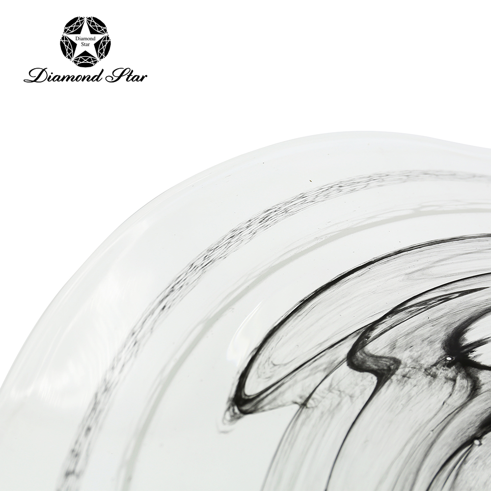85575	 D25.5"H6" - ART GLASS WALL PLATE