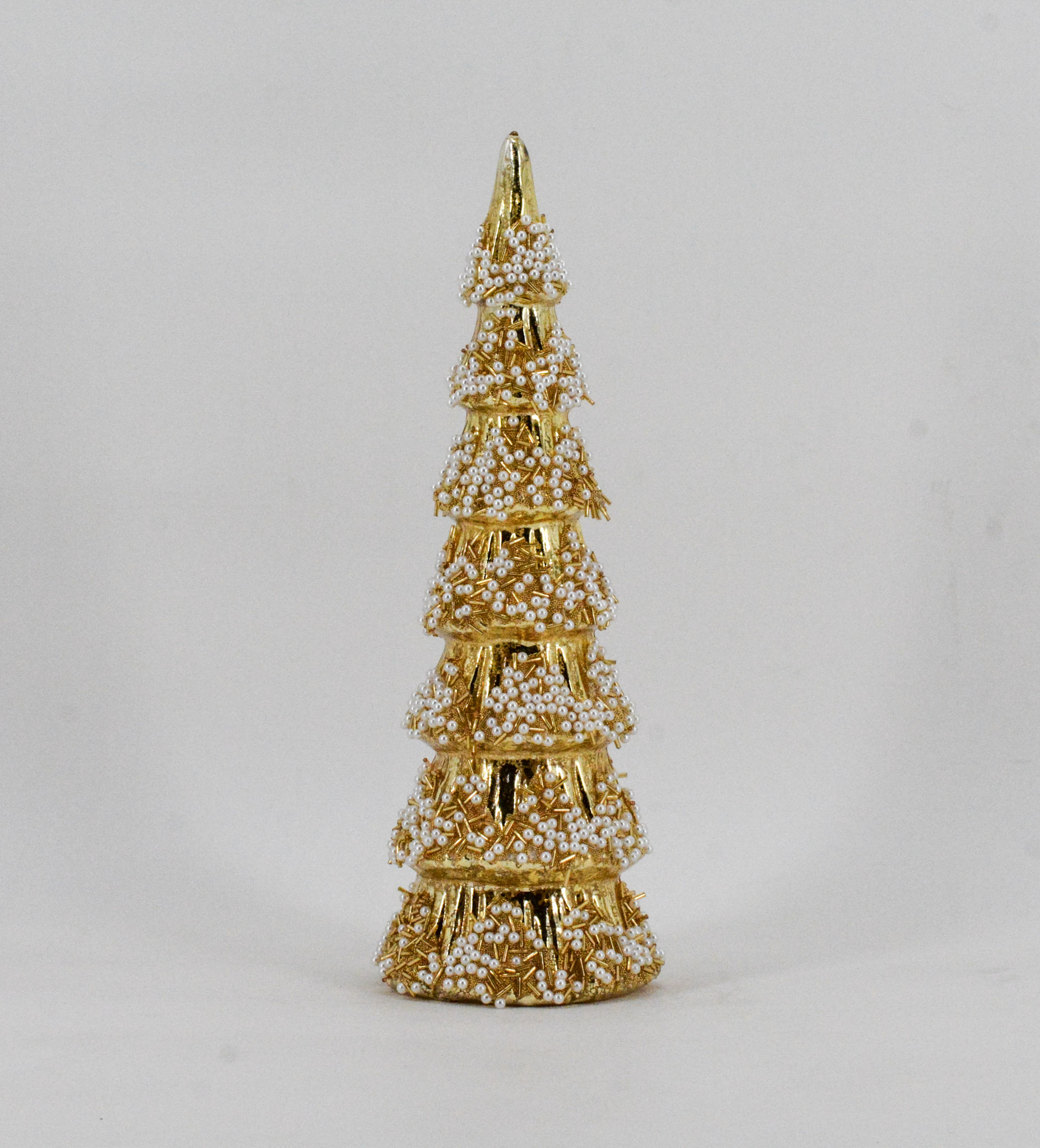 D4.33"H12.6" - GLASS CHRISTMAS TREE
