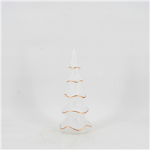 56885W	 D4.72"H11.81" - GLASS CHRISTMAS TREE