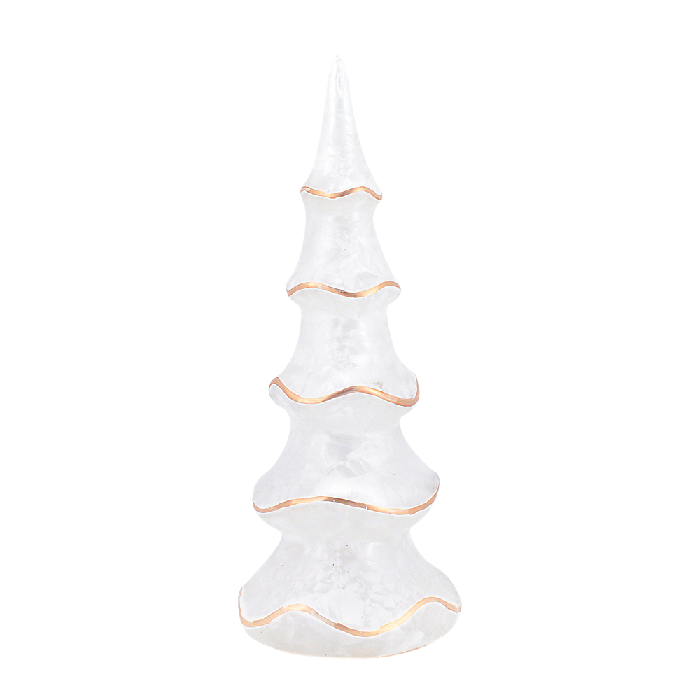 56885W	 D4.72"H11.81" - GLASS CHRISTMAS TREE