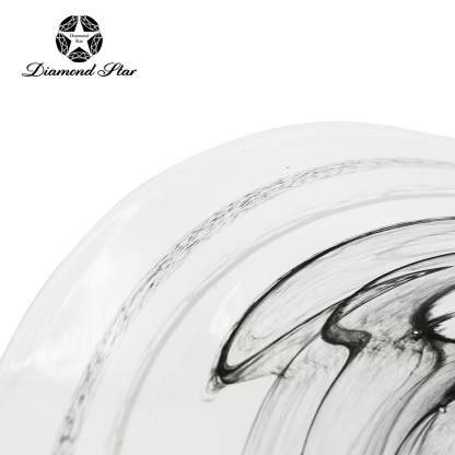 85575	 D25.5"H6" - ART GLASS WALL PLATE
