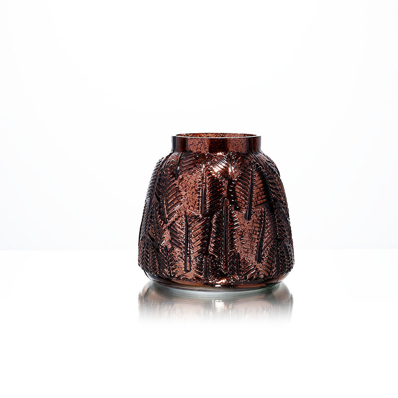 57391	 D6.3"H6.1" - GLASS VASE