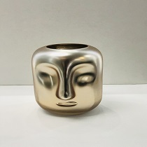 D6.3"H7.87" - FACE GLASS VASE