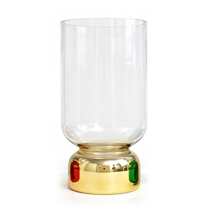 57704ASST	 D7.1"H13.4" - ASSORTED CHRISTMAS GLASS VASES