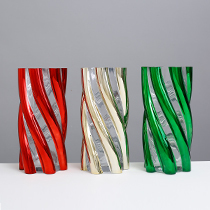 57708ASST	 *D4.7"H9.8" - ASSORTED CHRISTMAS GLASS VASES