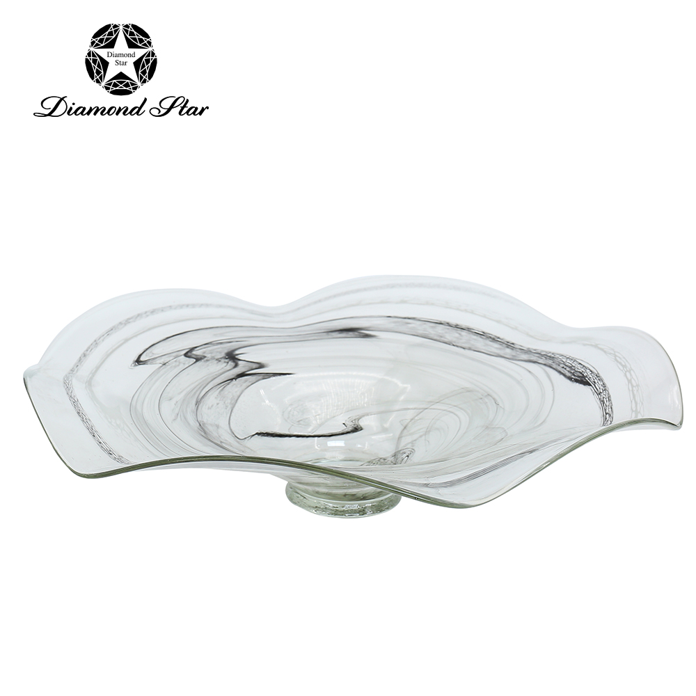 85575	 D25.5"H6" - ART GLASS WALL PLATE