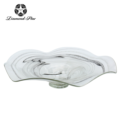 85575	 D25.5"H6" - ART GLASS WALL PLATE