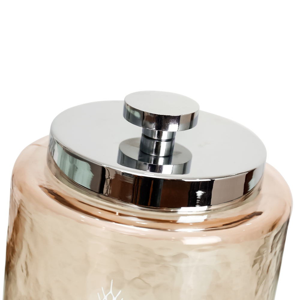 DS0219	 D5.1"H7.87" - GLASS JAR WITH LID