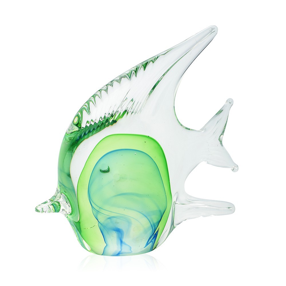 L6"W2"H6" - GLASS FISH FIGURINE