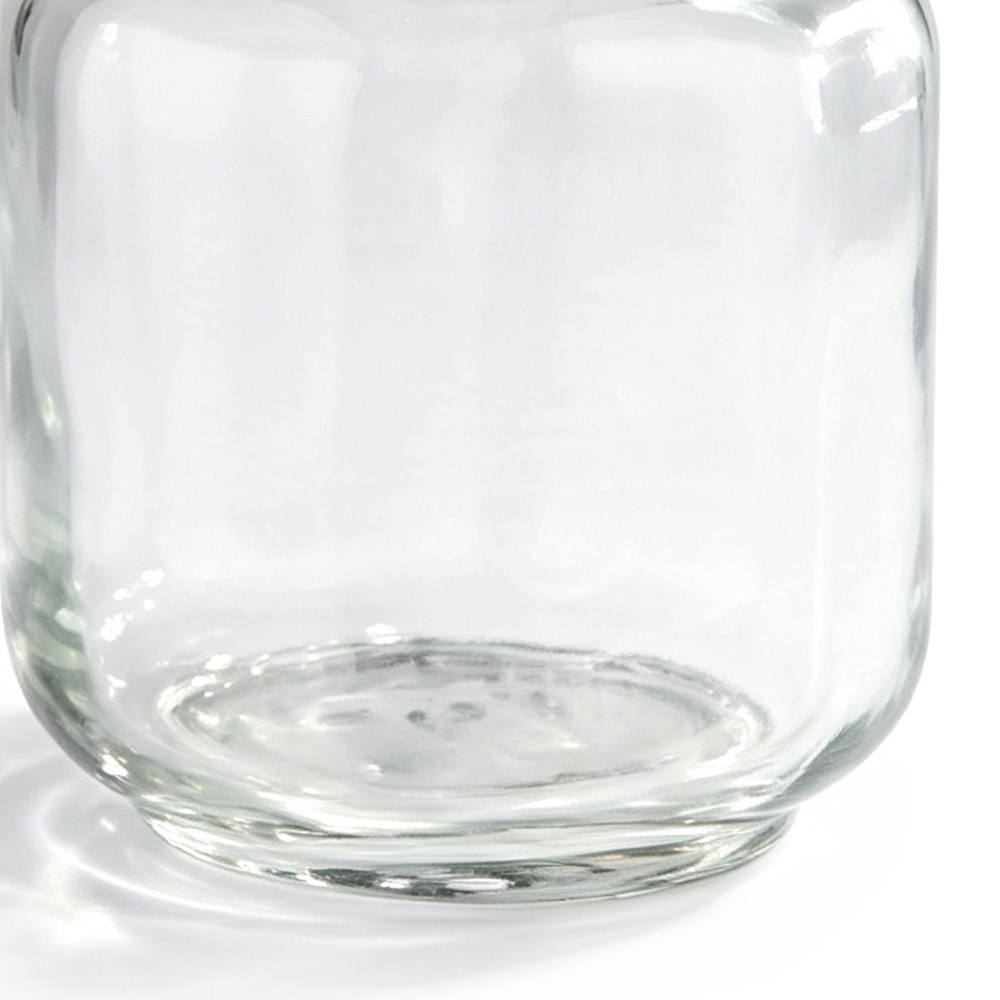 58049	 D8.5"H11" - GLASS APOTHECARY JAR WITH LID