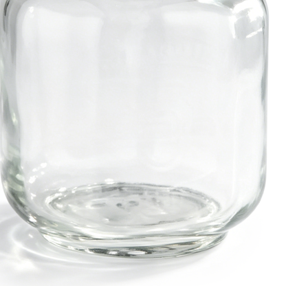 58049	 D8.5"H11" - GLASS APOTHECARY JAR WITH LID
