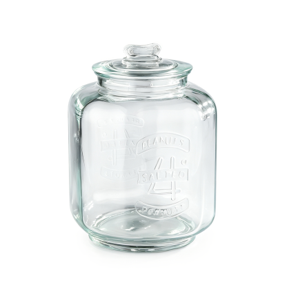 58050	 D7.5"H10" - GLASS APOTHECARY JAR WITH LID