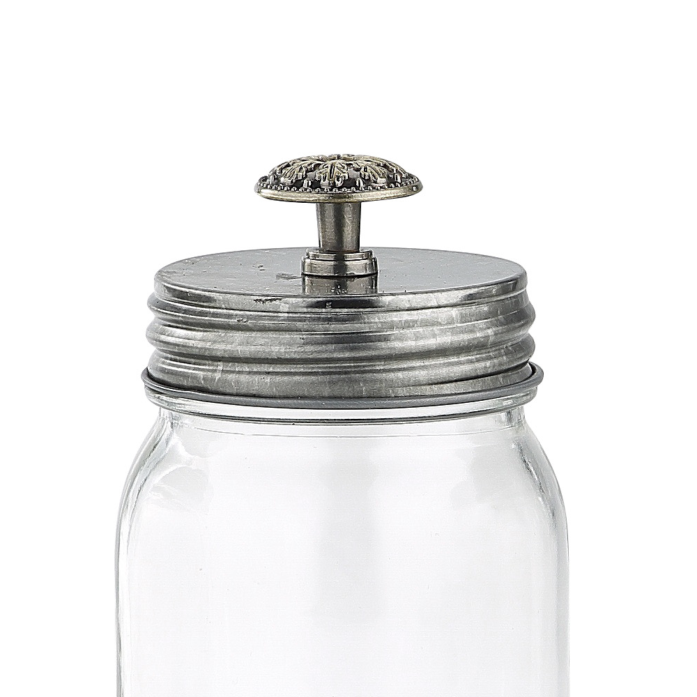 58181ASST	 D3"H6.5" - ASSORTED GLASS APOTHECARY JARS