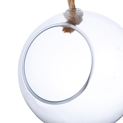 64547	 D8"H8" - SPHERICAL HANGING ROPE TERRARIUM