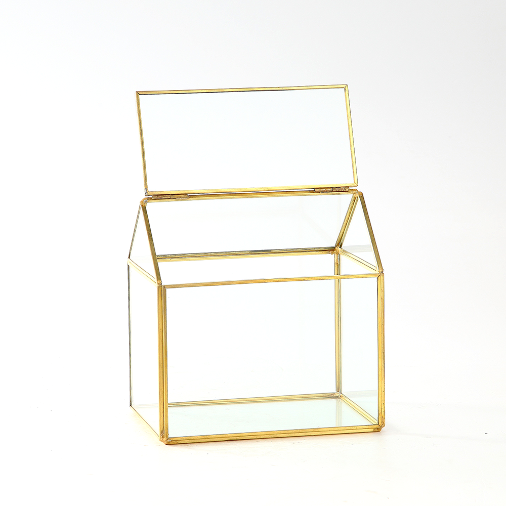 60062	 L6.5"W4.5"H6.5" - GLASS HOUSE TERRARIUM