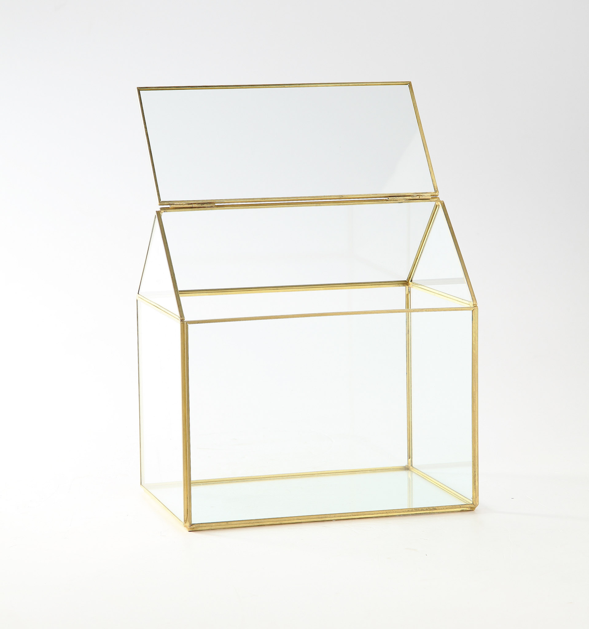 *L9"W6.5"H9" - GLASS HOUSE TERRARIUM