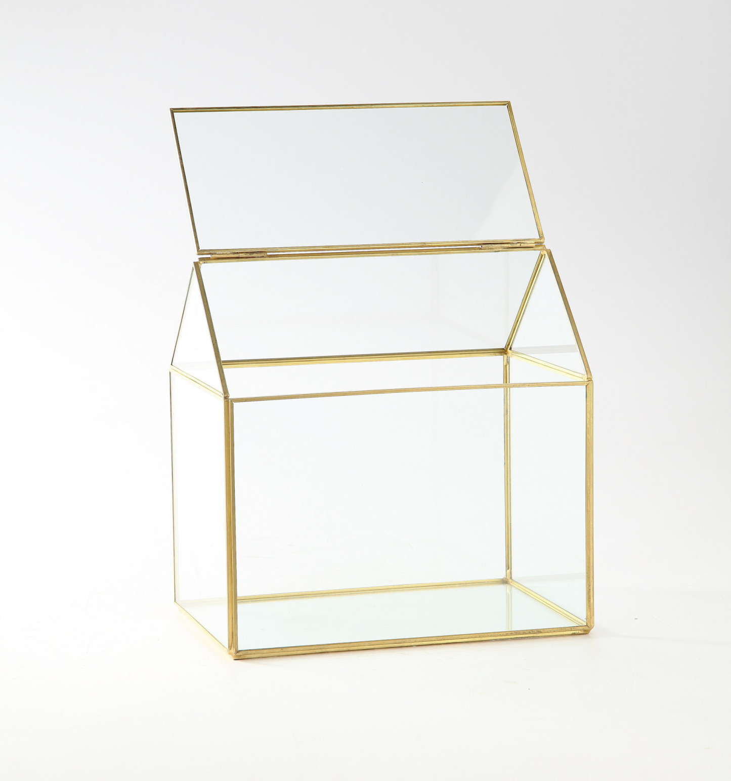 *L9"W6.5"H9" - GLASS HOUSE TERRARIUM
