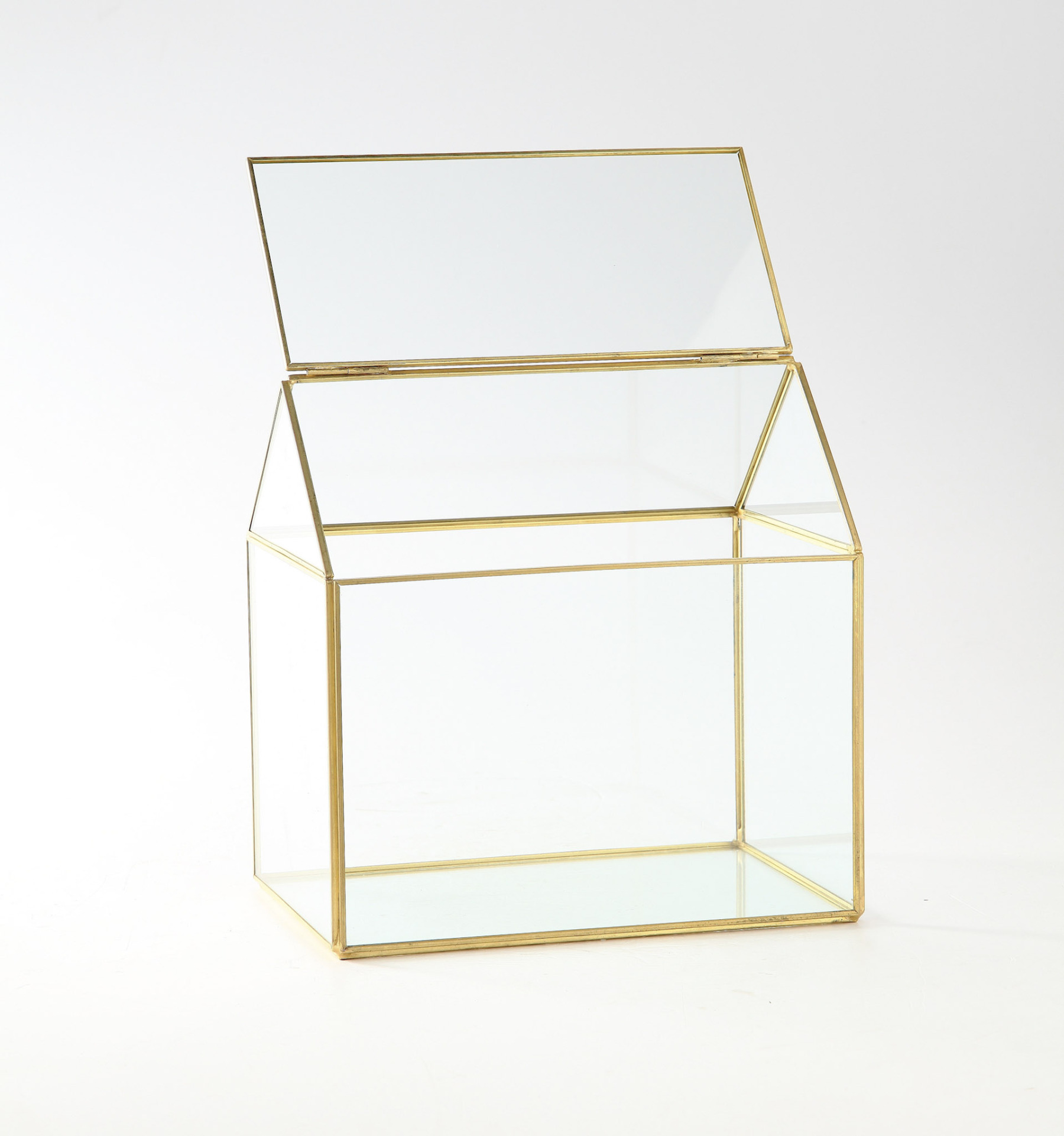 *L9"W6.5"H9" - GLASS HOUSE TERRARIUM
