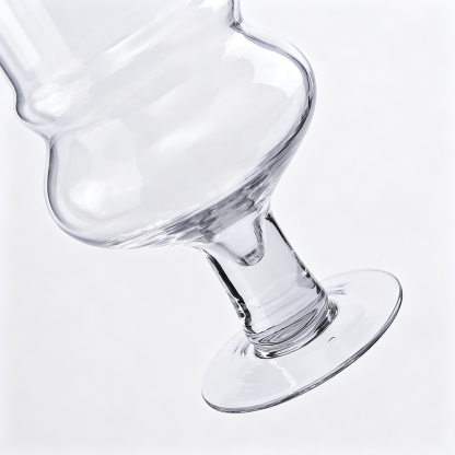 62023	 D5"H16.5" - GLASS APOTHECARY JAR WITH LID