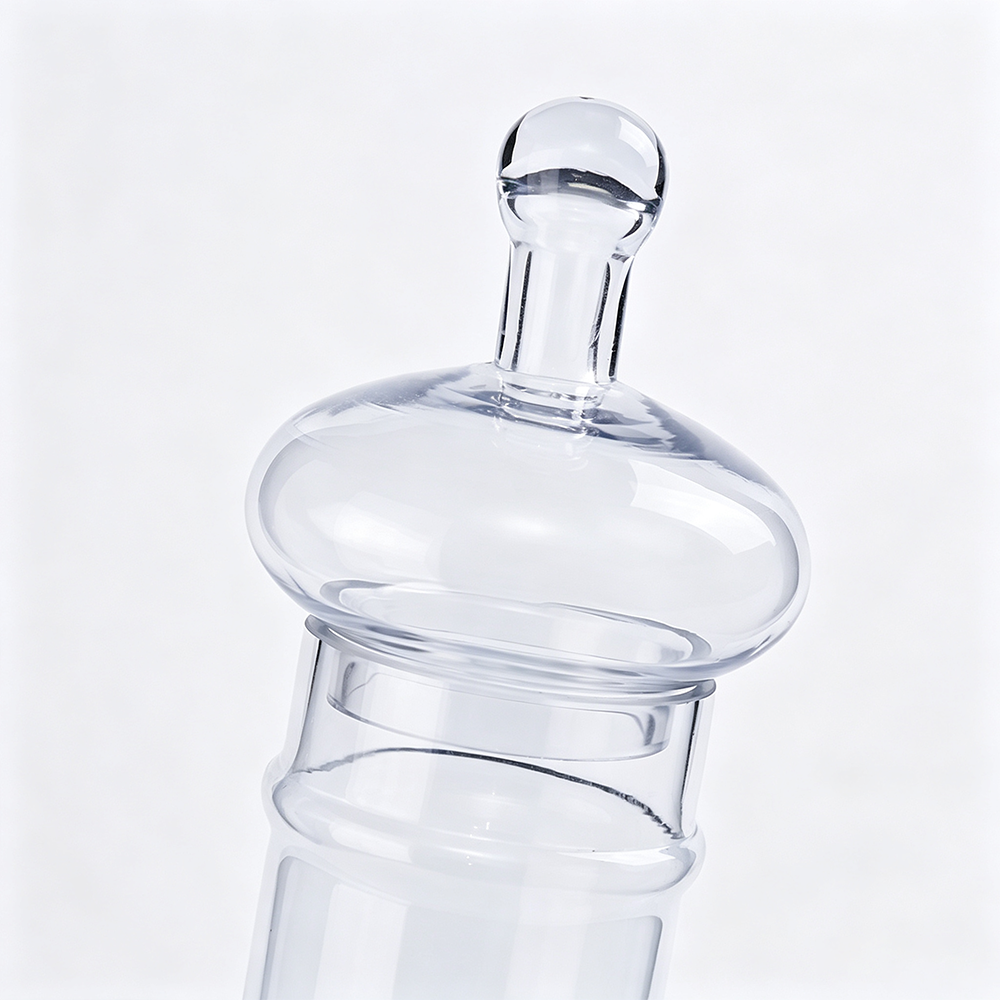 62023	 D5"H16.5" - GLASS APOTHECARY JAR WITH LID